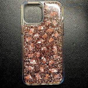 Iphone 12 Pro Max Rose Gold Glitter Case
